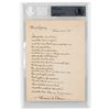 Image 1 : Thomas Edison Signed and Handwritten Poem: 'Miss Quay'