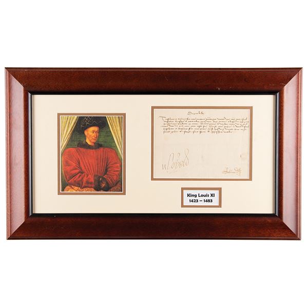 King Louis XI Letter Signed