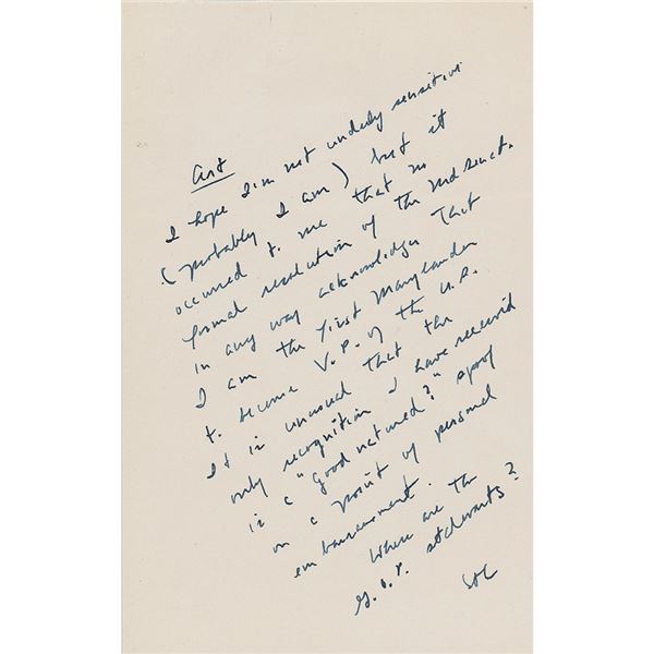 Spiro Agnew Autograph Note Signed