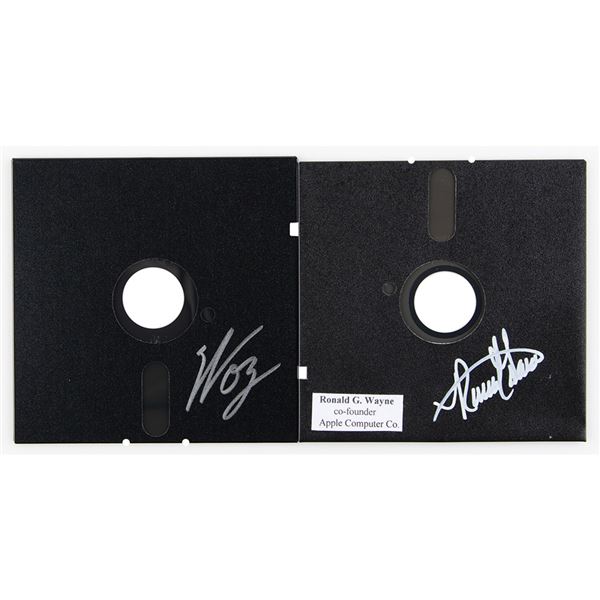 Apple: Steve Wozniak and Ronald Wayne Signed Floppy Discs