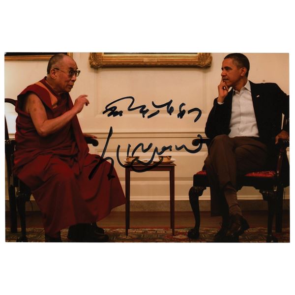 Dalai Lama Signed Photograph