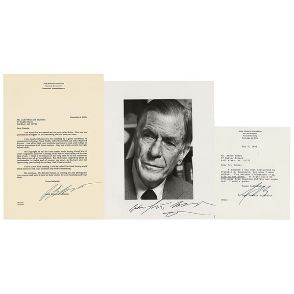 John Kenneth Galbraith (3) Signed Items