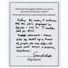 Image 1 : Jane Goodall Signed Handwritten Statement