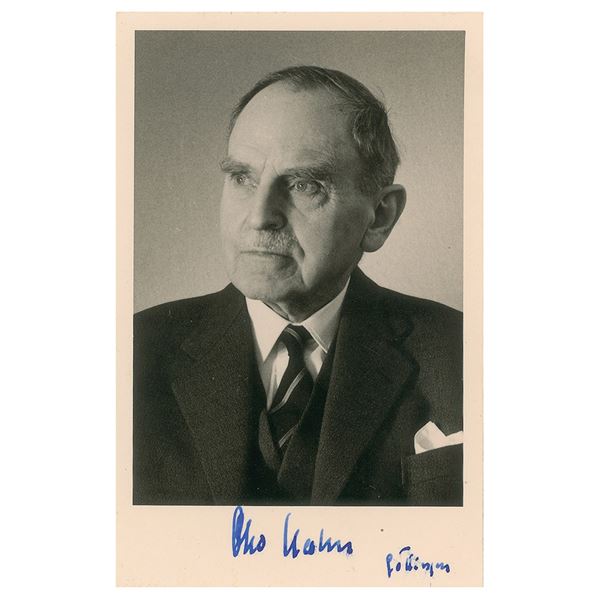 Otto Hahn Signed Photograph