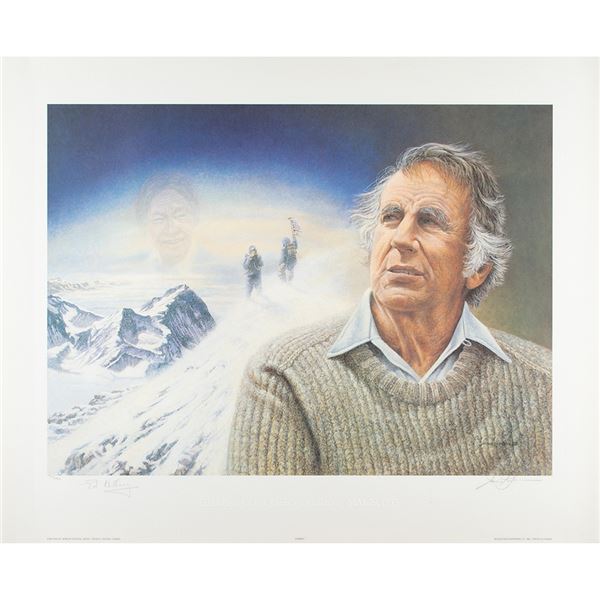 Edmund Hillary Signed Print