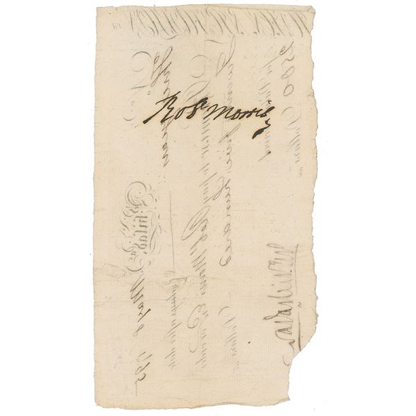 Robert Morris Document Signed