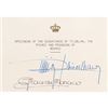 Image 2 : Princess Grace and Prince Rainer Signatures