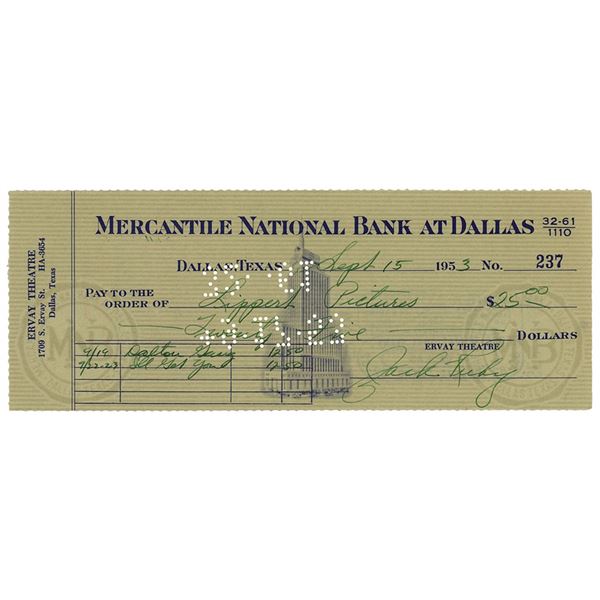 Jack Ruby Signed Check
