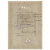 Image 2 : Titanic: Philip Albright Small Franklin Signed Stock Certificate