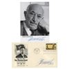 Image 1 : Simon Wiesenthal Signed Photograph and First Day Cover
