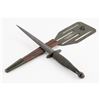 Image 1 : WWII OSS Stiletto Fighting Knife and 'Pancake Flipper' Scabbard