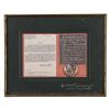 Image 2 : William P. Yarborough's French 3rd Zouave Regiment Signed Badge Display with Handwritten Notes