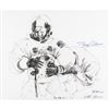 Image 1 : Buzz Aldrin and Paul Calle Signed Lithograph
