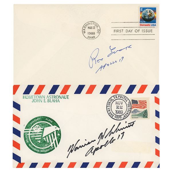 Apollo 17: Schmitt and Evans (2) Signed Covers