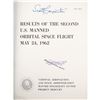 Image 2 : Scott Carpenter Signed Mercury-Atlas 7 Results Booklet