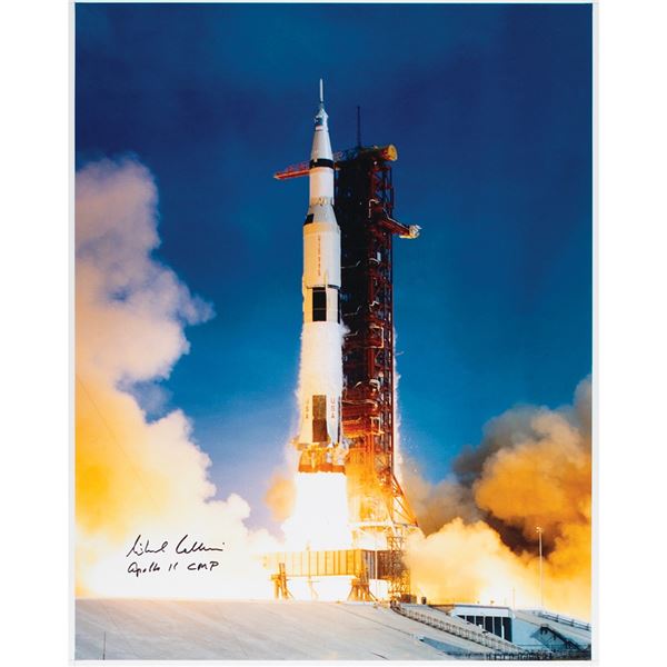 Michael Collins Signed Oversized Photograph