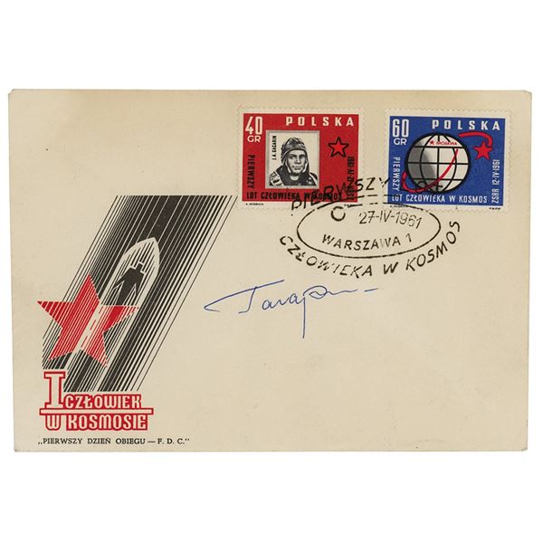 Yuri Gagarin Signed Cover