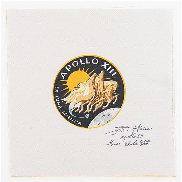 Fred Haise Signed Beta Patch