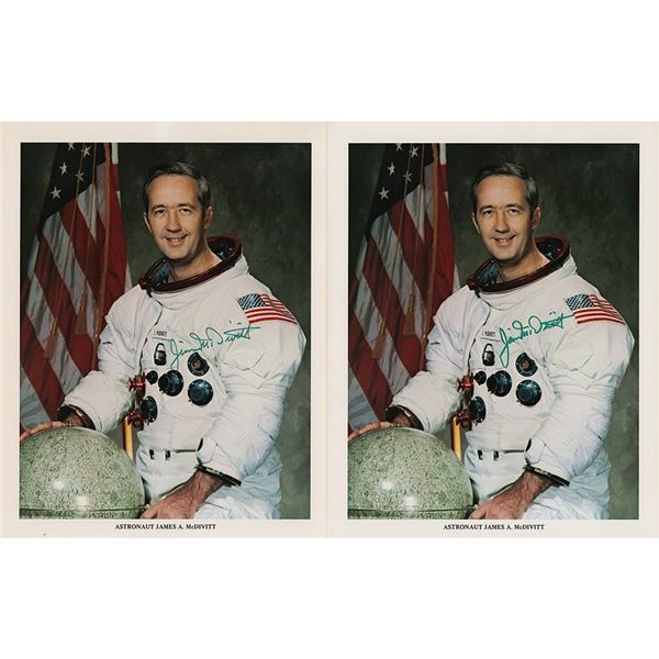 Jim McDivitt (2) Signed Photographs