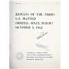 Image 2 : Wally Schirra Signed Mercury-Atlas 8 Results Booklet