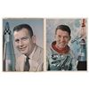 Image 1 : Wally Schirra and Deke Slayton (2) Signed Photographs