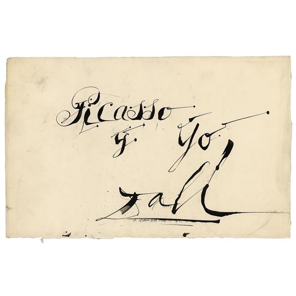 Salvador Dali Autograph Quotation Signed