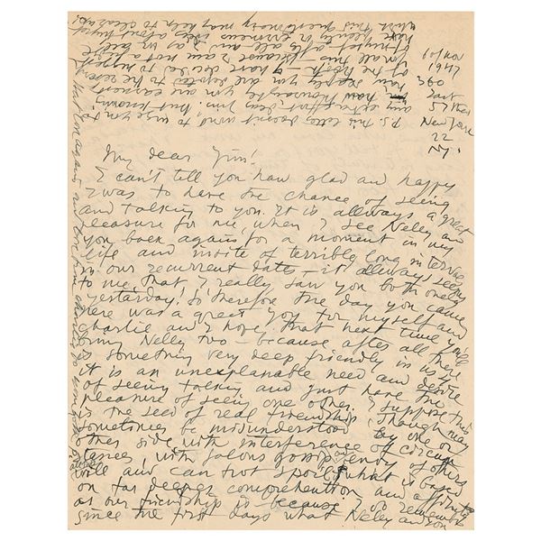 Pavel Tchelitchew Autograph Letter Signed