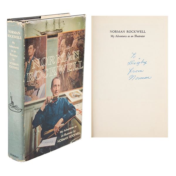 Norman Rockwell Signed Book