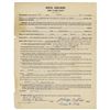 Image 1 : Philip K. Dick Document Signed Twice