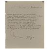 Image 1 : Victor Hugo Autograph Poem Signed