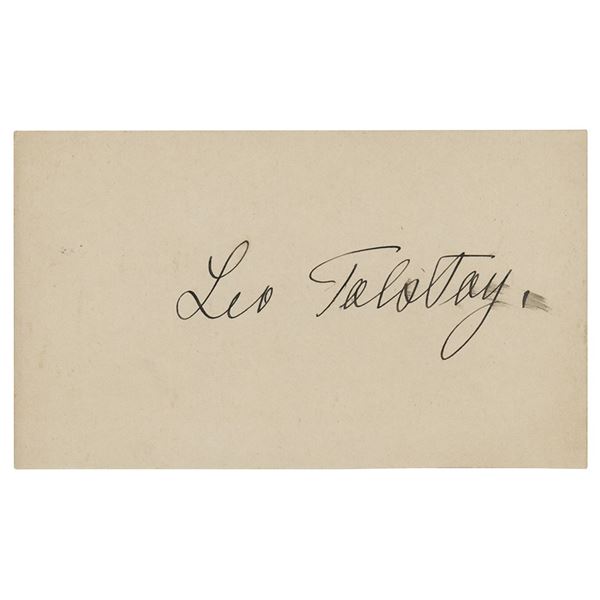 Leo Tolstoy Signature