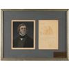 Image 1 : William Makepeace Thackeray Autograph Letter Signed with Sketch