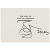 Image 1 : David Bowie Signed New Year's Card