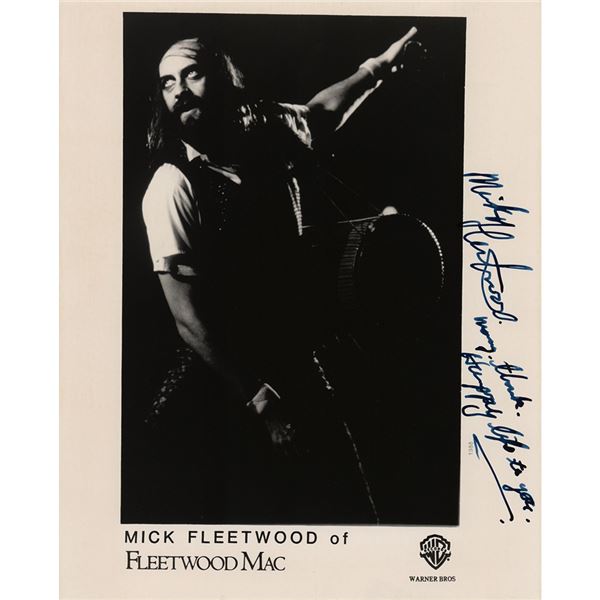 Mick Fleetwood Signed Photograph