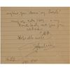Image 2 : Harry Houdini Autograph Note Signed