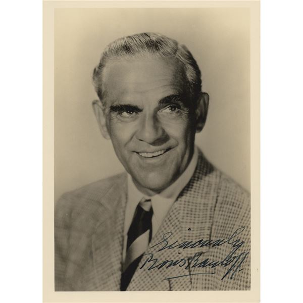 Boris Karloff Signed Photograph