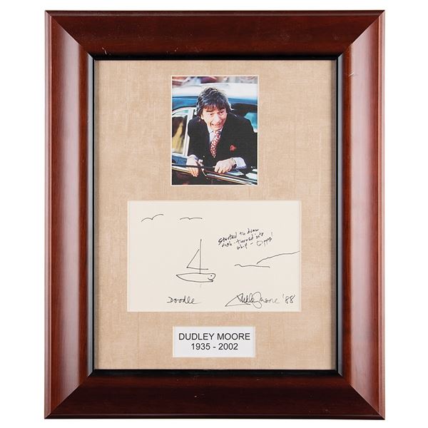 Dudley Moore Signed Sketch