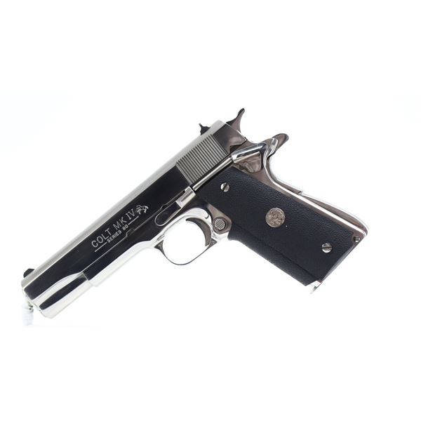 AS NEW IN CASE, COLT , MODEL: MKIV SERIES 80 GOVERNMENT MODEL , CALIBER: 45 ACP