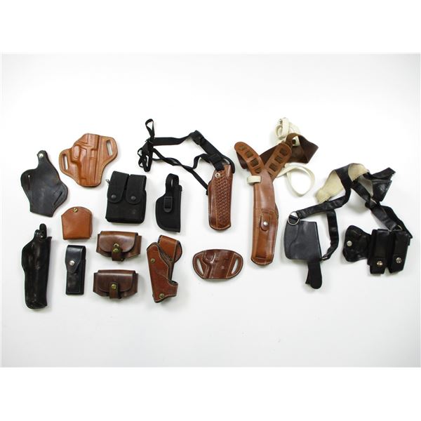 ASSORTED LEATHER SEMI-AUTO HOLSTERS
