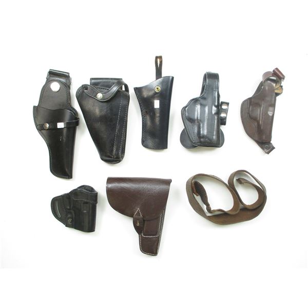 ASSORTED LEATHER SEMI-AUTO HOLSTERS