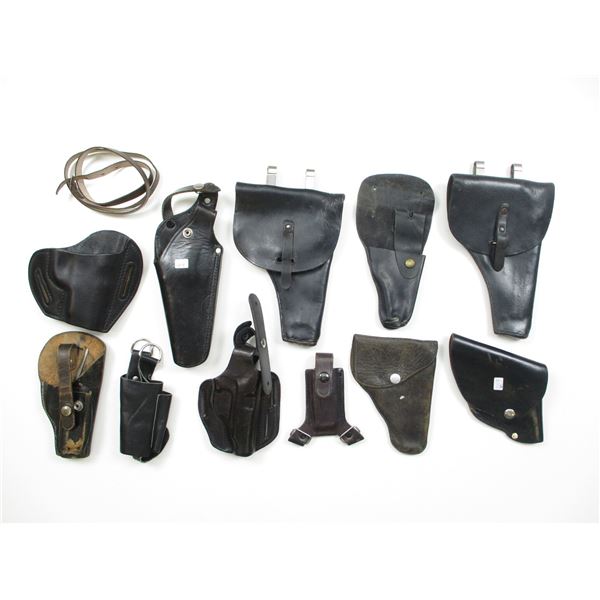 ASSORTED LEATHER SEMI-AUTO HOLSTERS