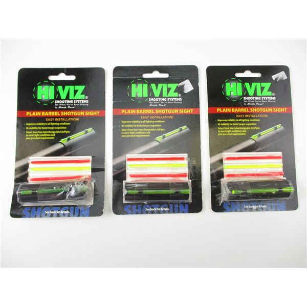 HI VIZ PLAIN BARREL SHOTGUN SIGHTS