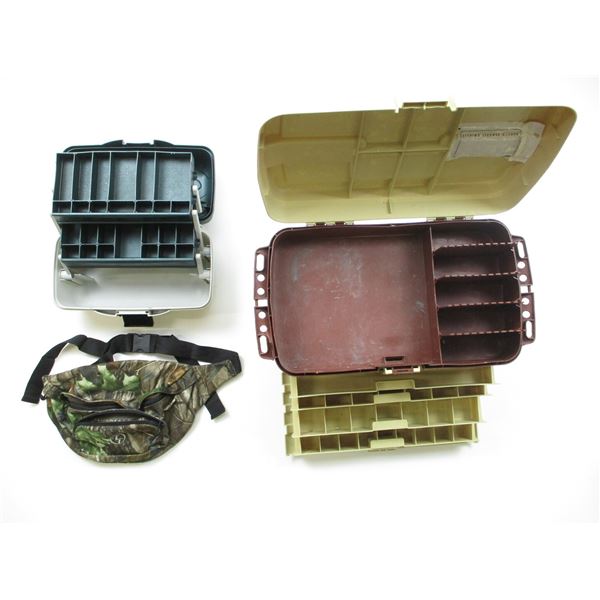 ASSORTED FISHING TACKLE BOXES