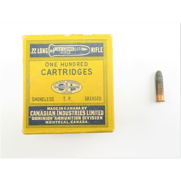 COLLECTIBLE CIL .22 LONG RIFLE AMMO