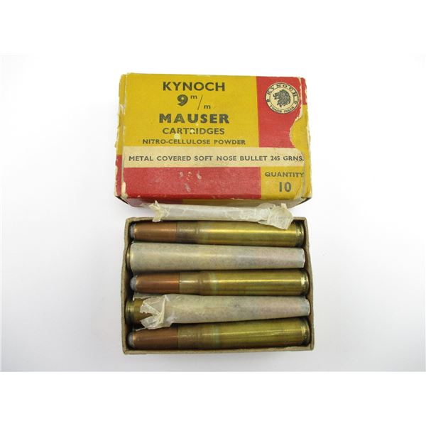 COLLECTIBLE KYNOCH 9MM MAUSER AMMO