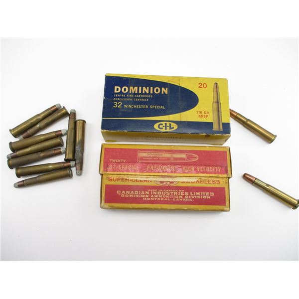 COLLECTIBLE ASSORTED .32 SPECIAL AMMO