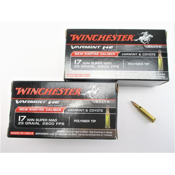 WINCHESTER .17 WIN SUPER MAG AMMO