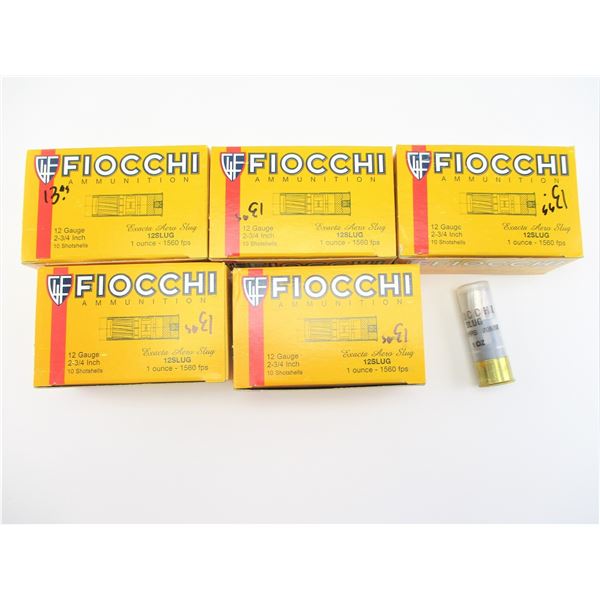 FIOCCHI 12 GAUGE SLUGS LOT