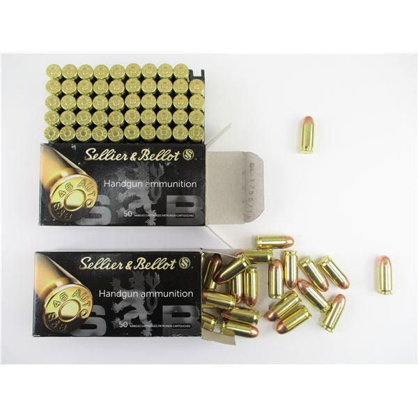 SELLIER & BELLOT .45 AUTO AMMO