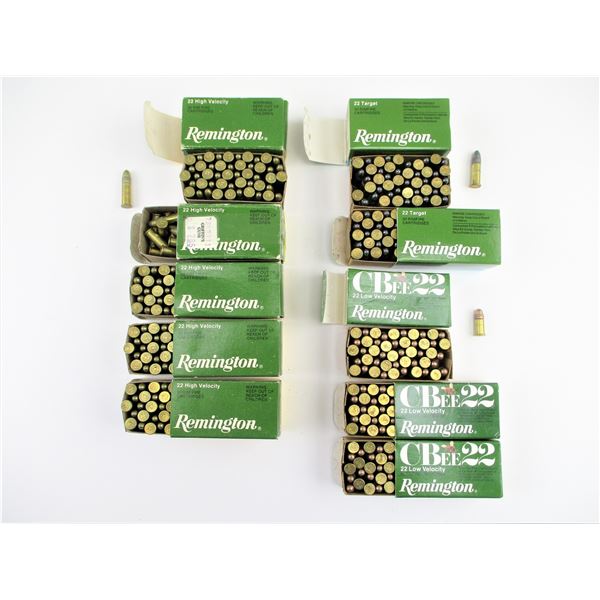 ASSORTED REMINGTON .22 AMMO LOT